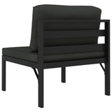 3-Seater Garden Sofa with Cushions Aluminium Anthracite
