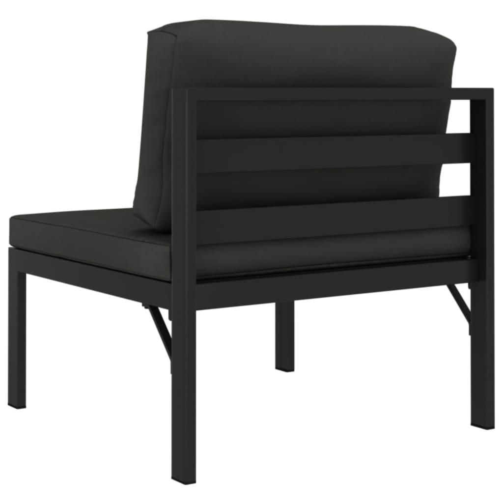 4-Seater Garden Sofa with Cushions Aluminium Anthracite