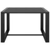 5 Piece Garden Lounge Set with Cushions Aluminium Anthracite - Rear View
