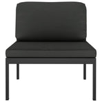 6 Piece Garden Lounge Set with Cushions Aluminium Anthracite