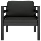 7 Piece Garden Lounge Set with Cushions Aluminium Anthracite