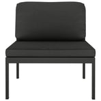 6 Piece Garden Lounge Set with Cushions Aluminium Anthracite