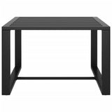 6 Piece Garden Lounge Set with Cushions Aluminium Anthracite - Low Angle
