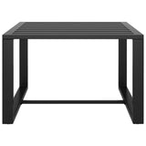 9 Piece Garden Lounge Set with Cushions Aluminium Anthracite - Low Angle