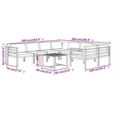9 Piece Garden Lounge Set with Cushions Aluminium Anthracite