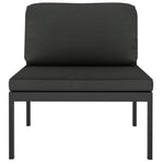 9 Piece Garden Lounge Set with Cushions Aluminium Anthracite