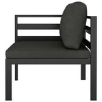 11 Piece Garden Lounge Set with Cushions Aluminium Anthracite