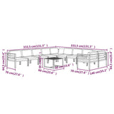 11 Piece Garden Lounge Set with Cushions Aluminium Anthracite