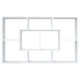 Wall Shelf White 85x16x52.5 cm Engineered Wood