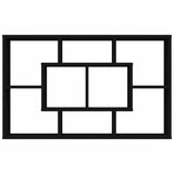 Wall Shelf Black 85x16x52.5 cm Engineered Wood