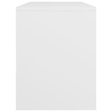 Dressing Stool White 70x35x45 cm Engineered Wood - 45-Degree Angle