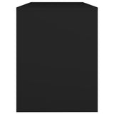 Dressing Stool Black 70x35x45 cm Engineered Wood - Rear View