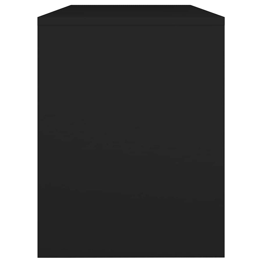 Dressing Stool Black 70x35x45 cm Engineered Wood