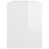Dressing Stool High Gloss White 70x35x45 cm Engineered Wood