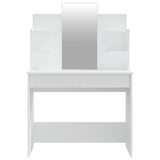 Dressing Table with Mirror White 96x40x142 cm