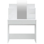 Dressing Table with Mirror White 96x40x142 cm
