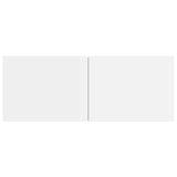 TV Cabinets 2 pcs High Gloss White 80x30x30 cm Engineered Wood - Top-Down View