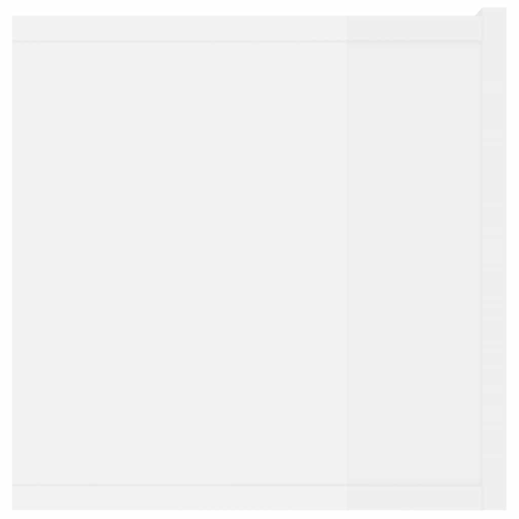 TV Cabinets 2 pcs High Gloss White 80x30x30 cm Engineered Wood