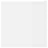 TV Cabinets 2 pcs High Gloss White 80x30x30 cm Engineered Wood - Rear View
