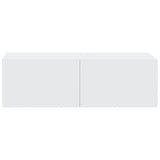 Wall TV Cabinets 2 pcs White 100x30x30 cm Engineered Wood - Rear View