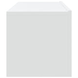 Wall TV Cabinets 2 pcs White 100x30x30 cm Engineered Wood - Low Angle