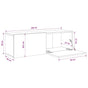 Wall TV Cabinets 2 pcs Sonoma Oak 100x30x30 cm Engineered Wood