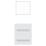 Bathroom Cabinet with Mirror White 41x38.5x48 cm - 45-Degree Angle