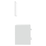 Bathroom Cabinet with Mirror White 41x38.5x48 cm - Close-Up Angle