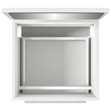 Bathroom Cabinet with Mirror White 41x38.5x48 cm - Low Angle