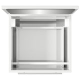 Bathroom Cabinet with Mirror High Gloss White 41x38.5x48 cm - Low Angle