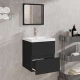 Bathroom Cabinet Black 41 x 38,5 x 45 cm Engineered Wood - Top-Down View