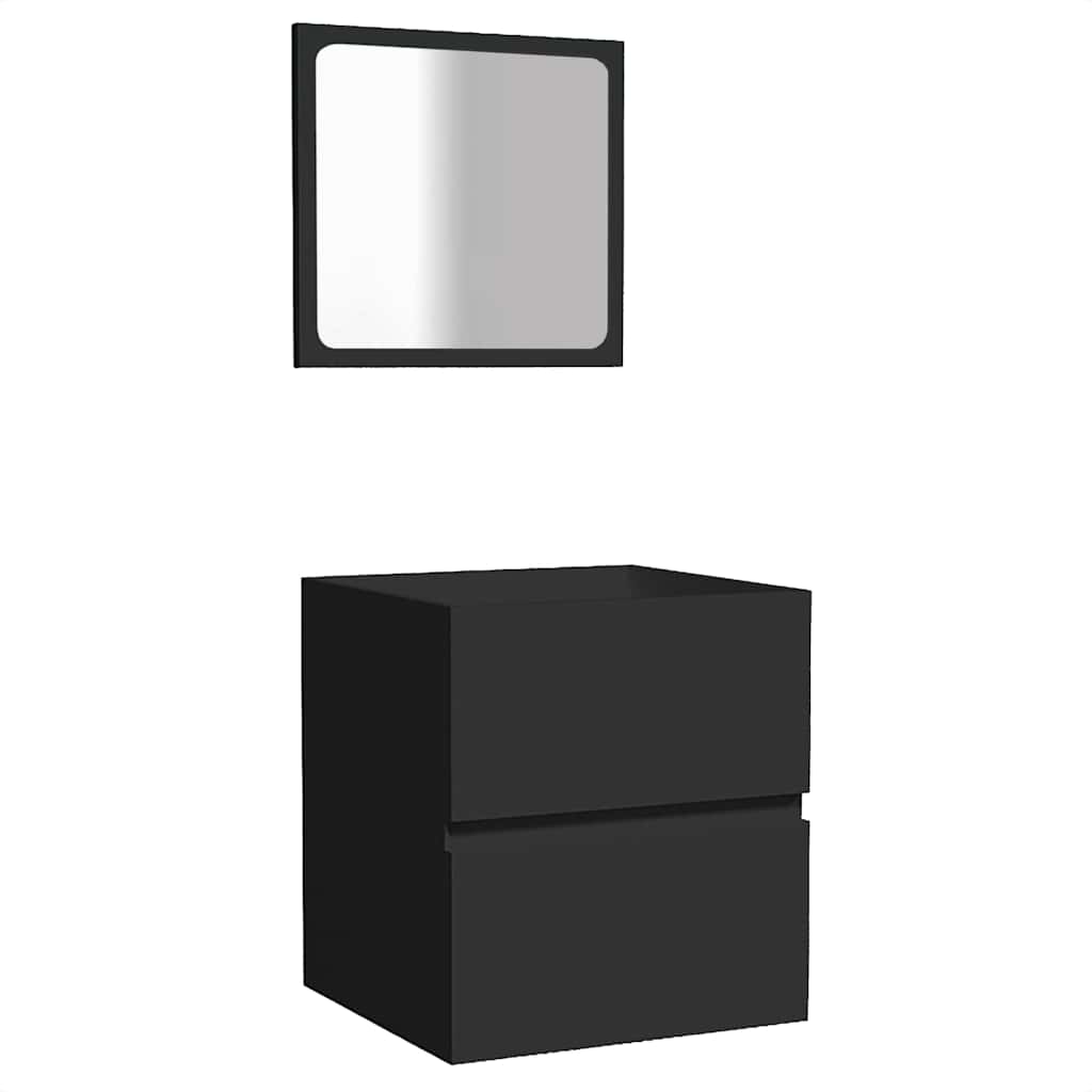 Bathroom Cabinet Black 41 x 38,5 x 45 cm Engineered Wood