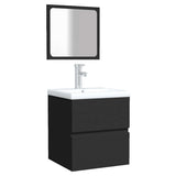 Bathroom Cabinet Black 41 x 38,5 x 45 cm Engineered Wood