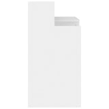 Desk with LED Lights White 97x45x90 cm Engineered Wood