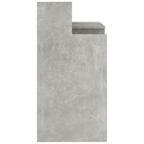 Desk with LED Lights Concrete Grey 97x45x90 cm Engineered Wood