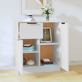 Sideboard White 60x30x70 cm Engineered Wood - Side View