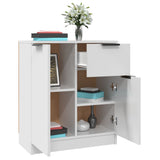 Sideboard White 60x30x70 cm Engineered Wood - 45-Degree Angle