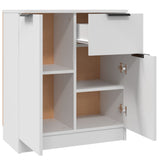 Sideboard White 60x30x70 cm Engineered Wood - Close-Up Angle