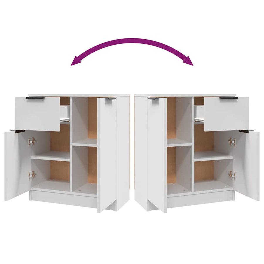 Sideboard White 60x30x70 cm Engineered Wood