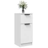 Sideboard White 30x30x70 cm Engineered Wood - Close-Up Angle