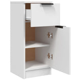 Sideboard White 30x30x70 cm Engineered Wood - 45-Degree Angle