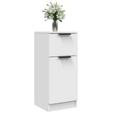 Sideboards 2 pcs White 30x30x70 cm Engineered Wood - Low Angle
