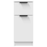 Sideboards 2 pcs White 30x30x70 cm Engineered Wood - 45-Degree Angle