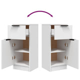 Sideboards 2 pcs White 30x30x70 cm Engineered Wood - Extra Image