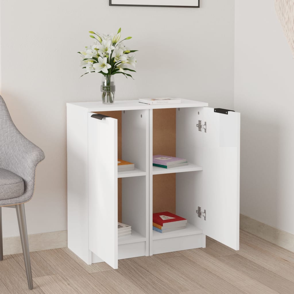 Sideboards 2 pcs White 30x30x70 cm Engineered Wood