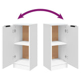 Sideboards 2 pcs White 30x30x70 cm Engineered Wood