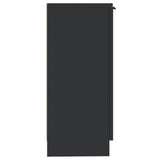 Sideboards 2 pcs Black 30x30x70 cm Engineered Wood - Rear View