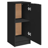 Sideboards 2 pcs Black 30x30x70 cm Engineered Wood - 45-Degree Angle