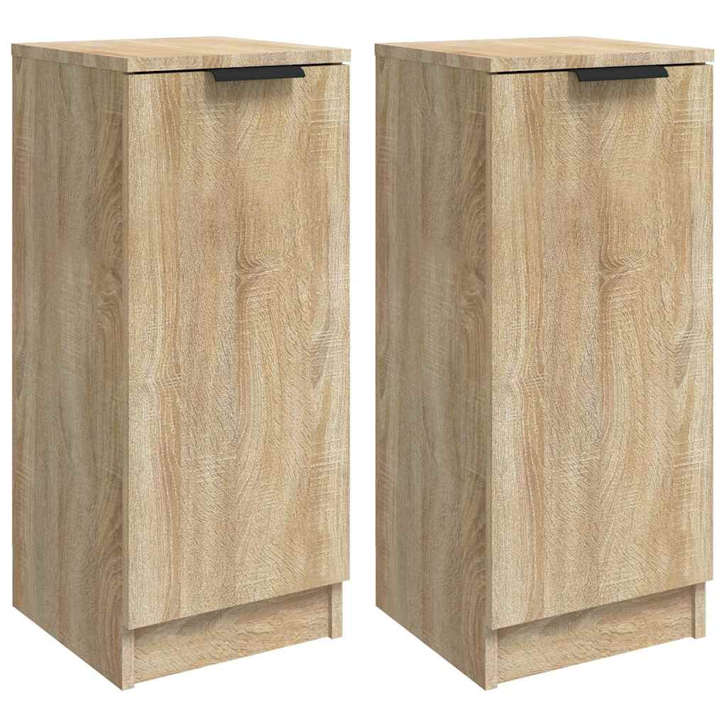 Sideboards 2 pcs Sonoma Oak 30x30x70 cm Engineered Wood