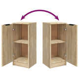 Sideboards 2 pcs Sonoma Oak 30x30x70 cm Engineered Wood - Extra Image